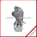 Black Hunting Eagle Statue / Garden Large Eagle Statues For Sale YL-D145